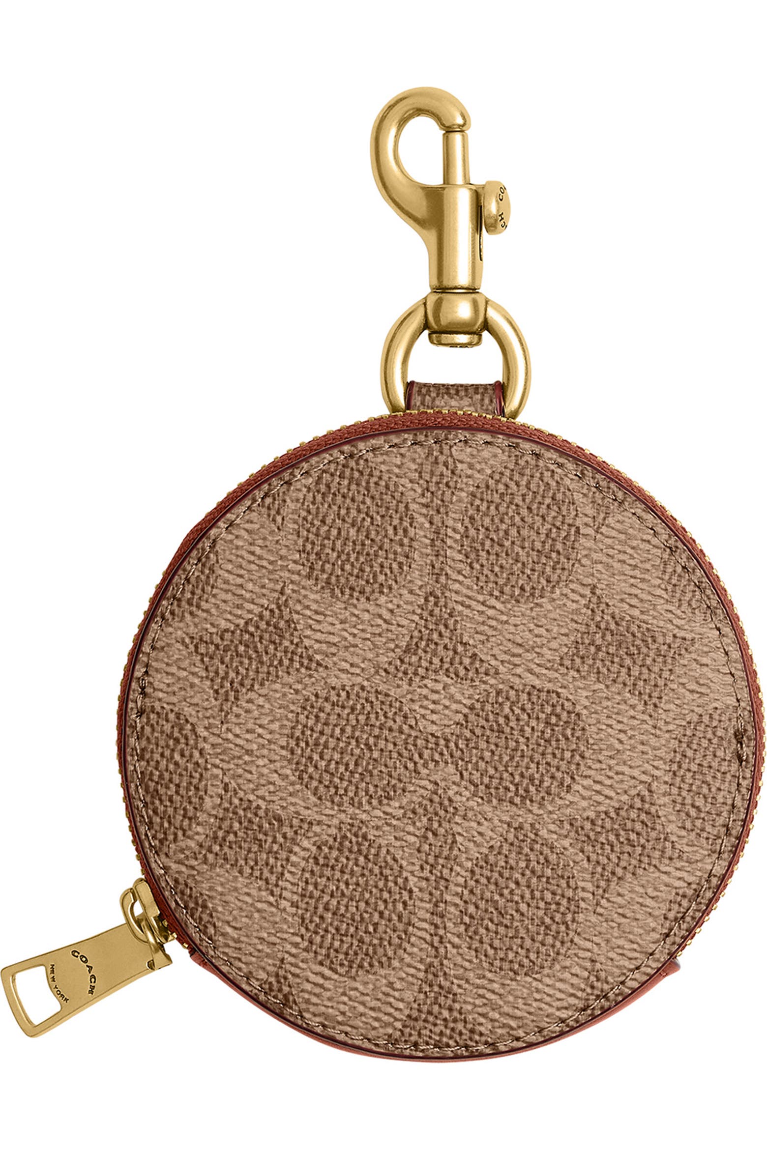 Adding Time Signature COACH Signature Canvas Coin Purse Bag Charm (Women) | Nordstrom