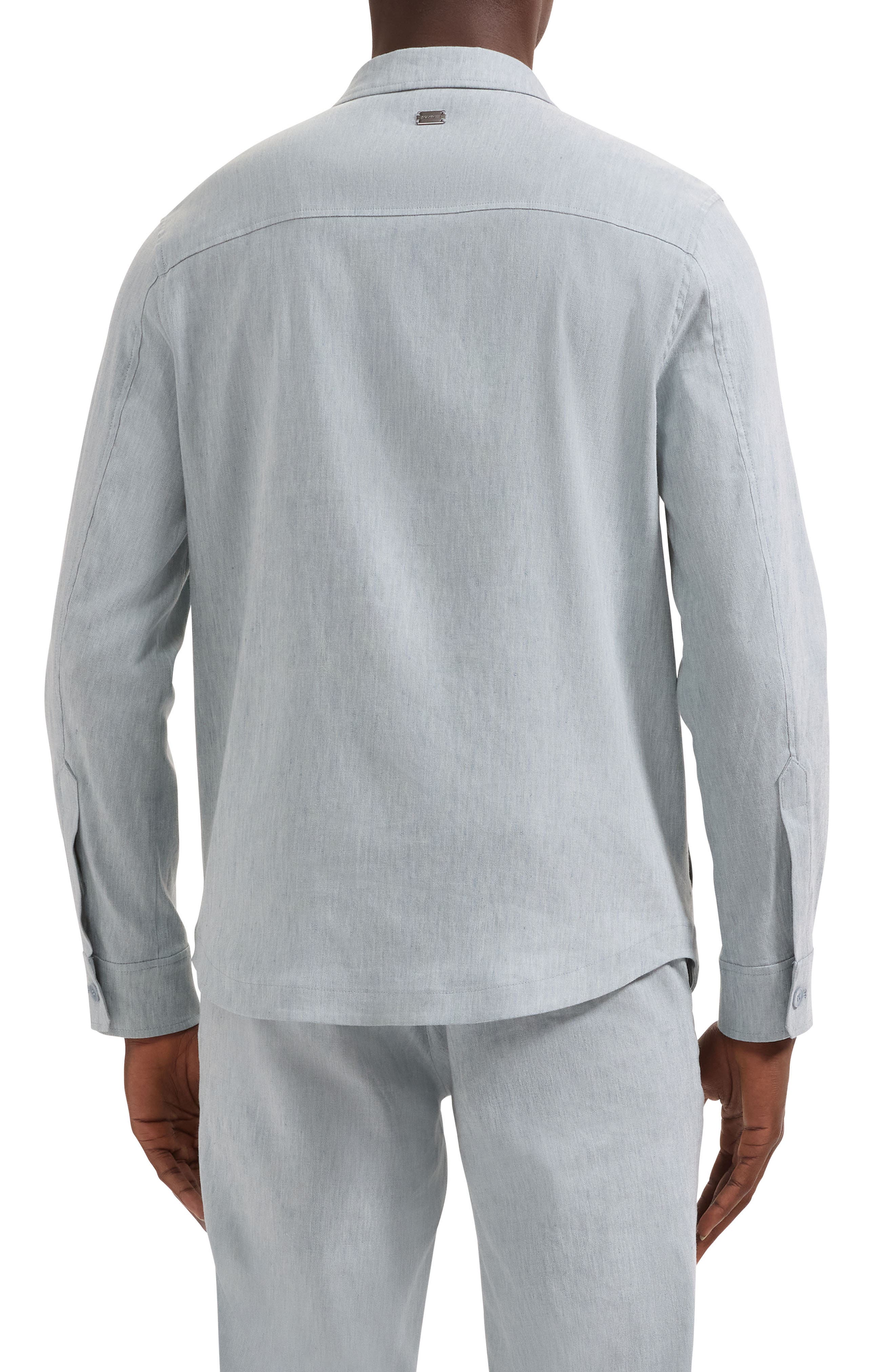 Aerolinen Linen Blend Shirt Jacket - image 2
