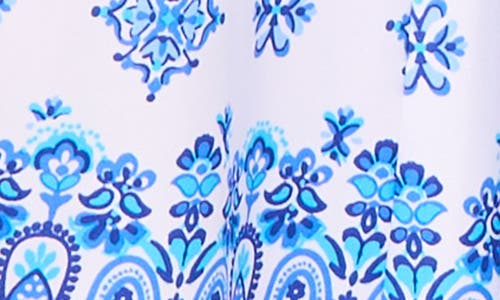 VINCE CAMUTO VINCE CAMUTO PAISLEY PRINT DRAWSTRING PANTS 