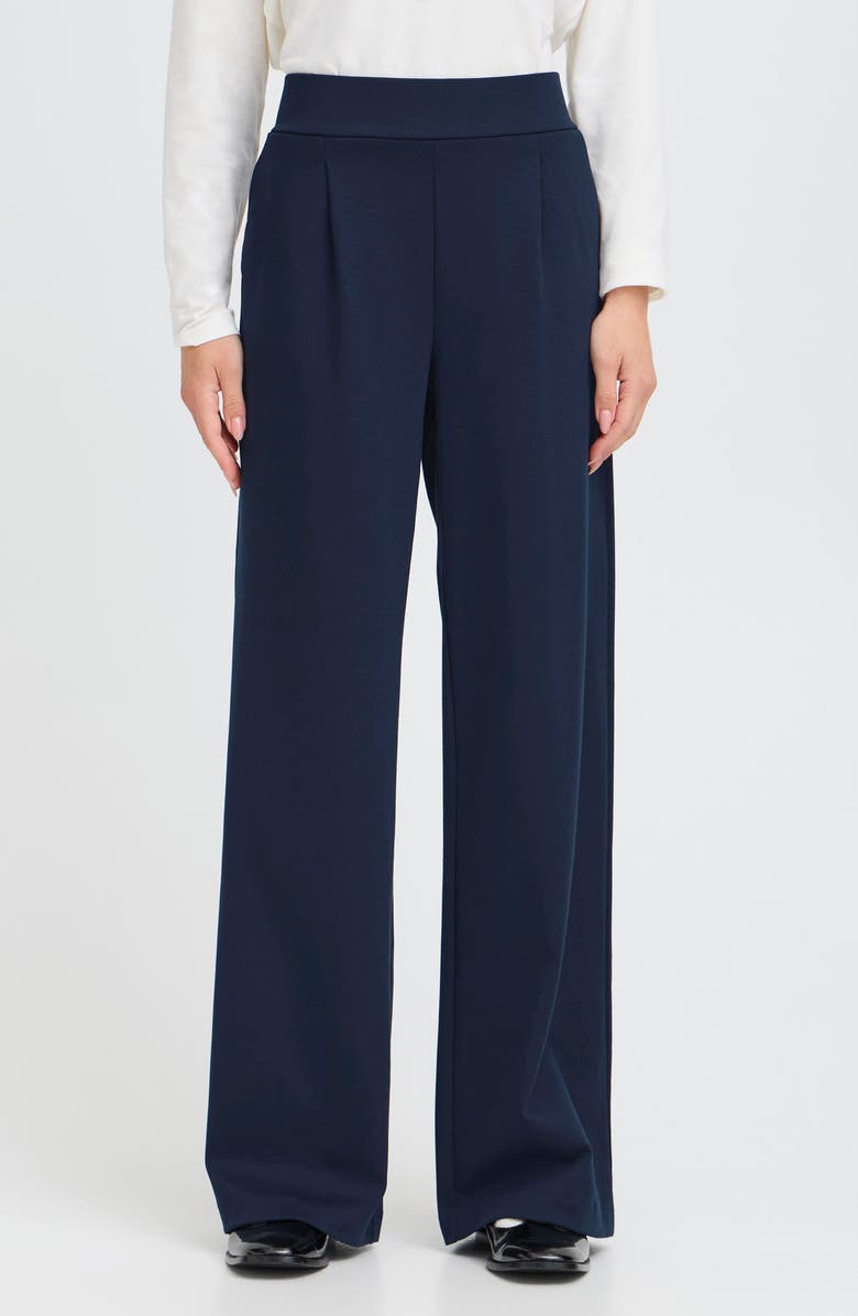 B.YOUNG Rizetta Wide Leg Pants, Main, color, Copenhagn Night