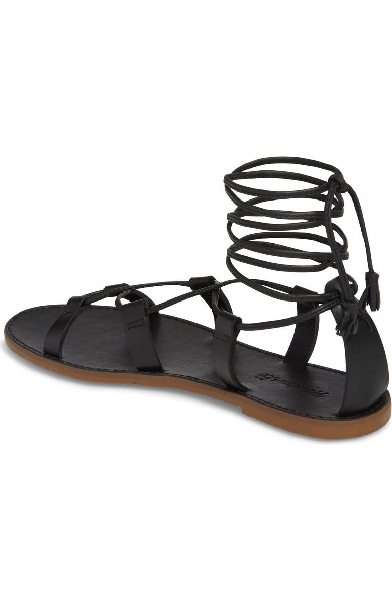 Madewell The Boardwalk Lace-Up Sandal, Alternate, color,