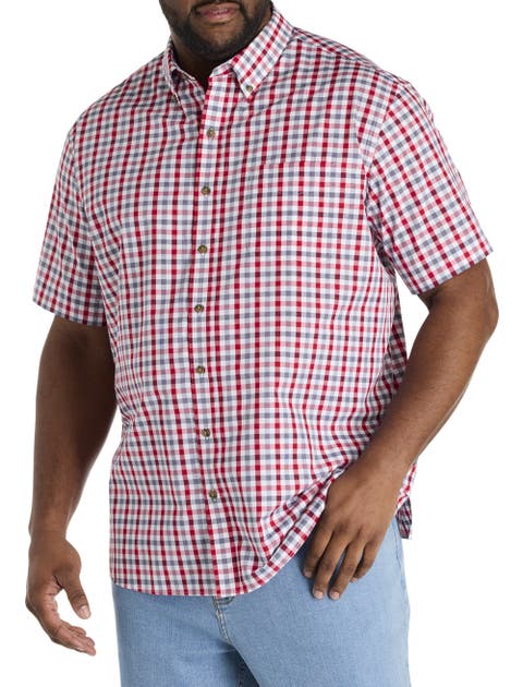Big & Tall Easy-Care Check Sport Shirt