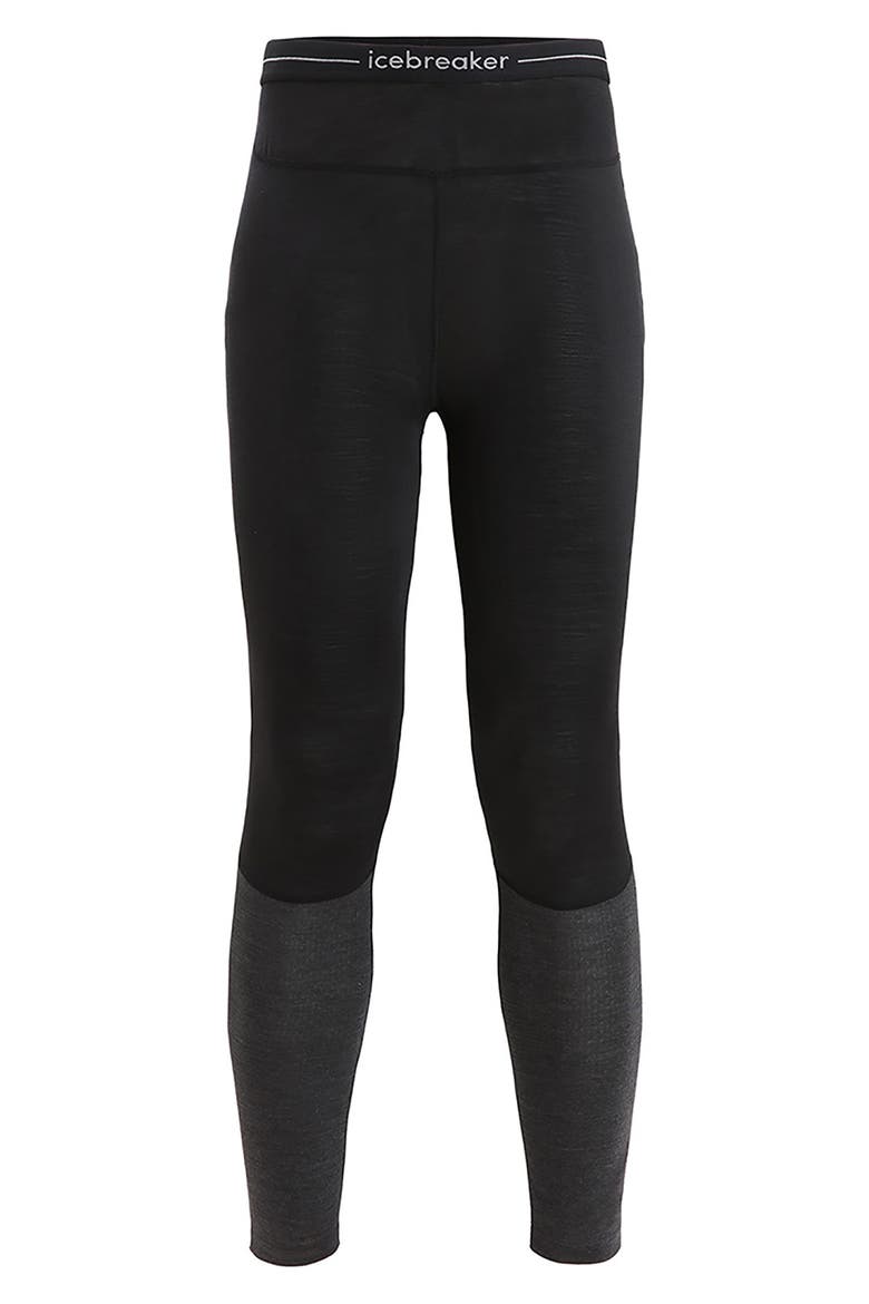 125 ZoneKnit Tencel® Lyocell & Merino Wool Leggings, Alternate, color, BLACK/ JET HEATHER