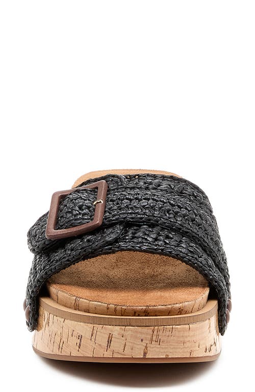 Kelsi Dagger Brooklyn Paulie Platform Slide Sandal In Black