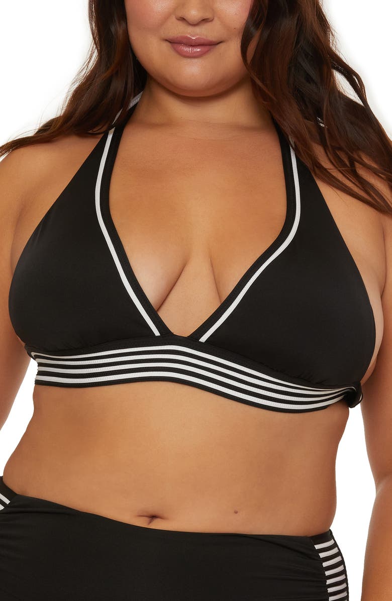 Trina Turk Monaco Halter Swim Top, Alternate, color, 