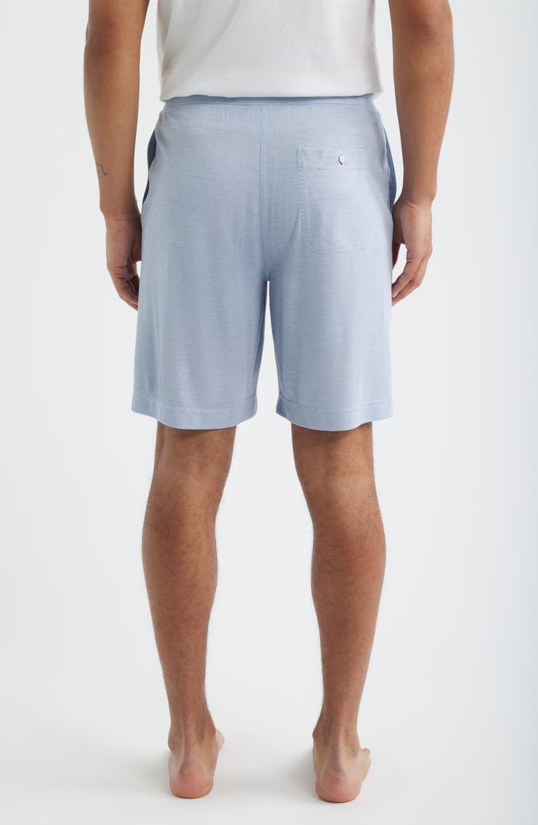 Daniel Buchler Feeder Stripe Sleep Shorts, Alternate, color, Blue Stripe