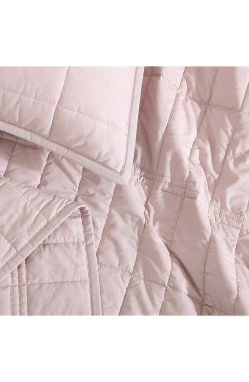Calvin Klein Washed Percale Quilt & Shams Set In Pink