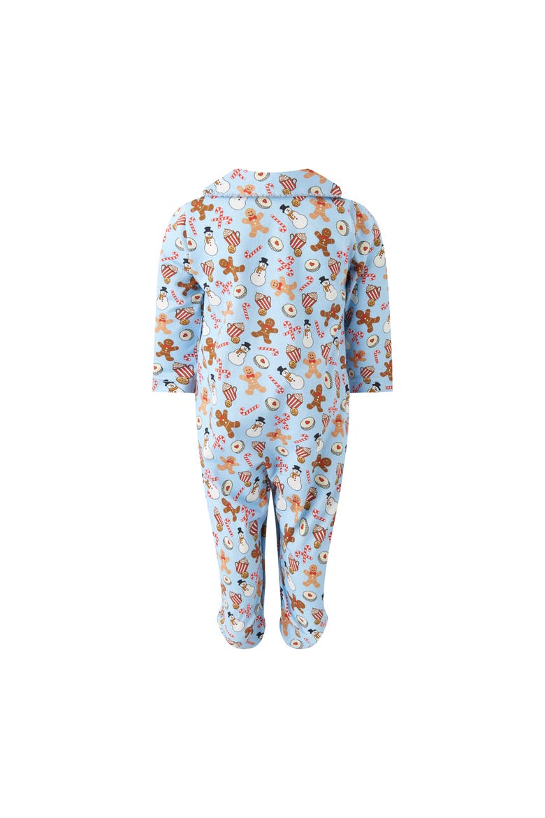 Gingerbread Footie, Alternate, color, Blue