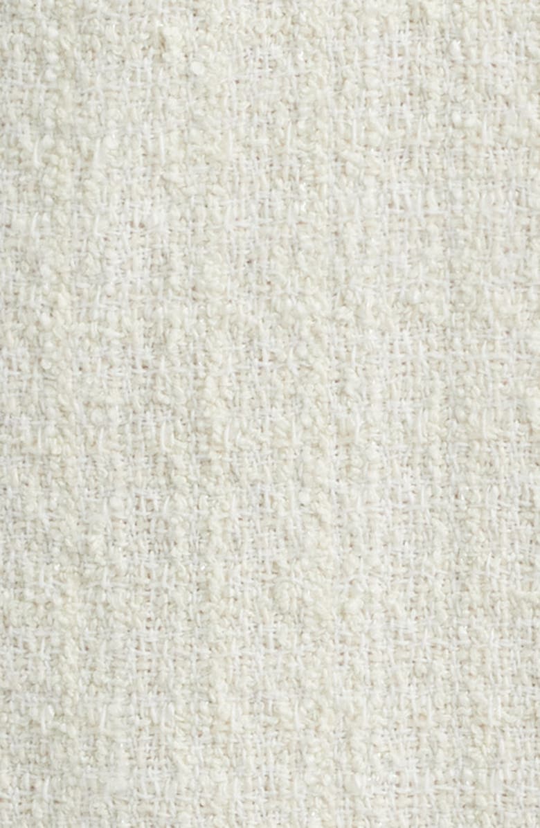 LoveShackFancy Florencio Tweed Minidress, Alternate, color, Cream