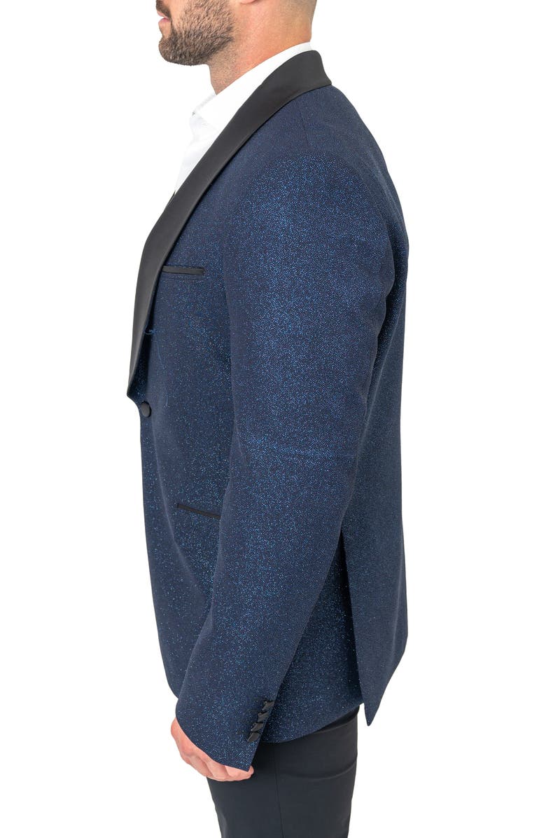 Maceoo Shawl Ceremonial Blue Blazer, Alternate, color,