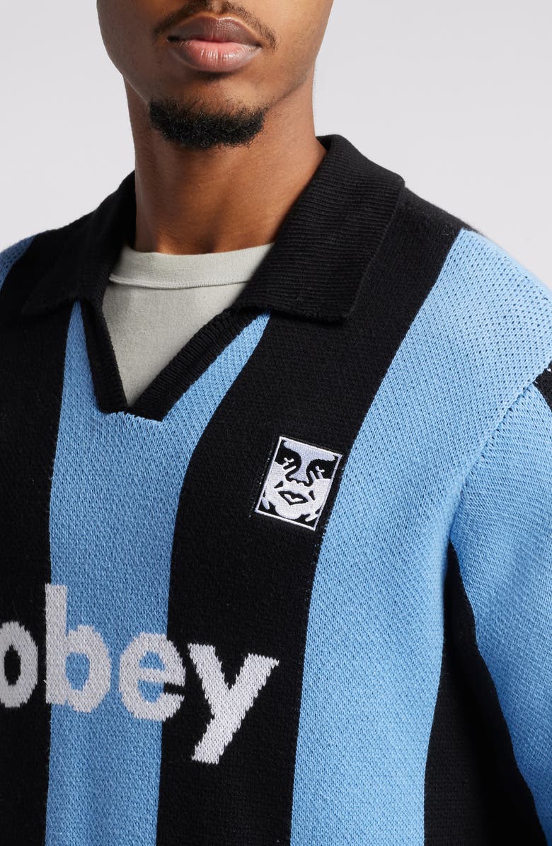 Obey Stripe Soccer Jersey Sweater, Alternate, color,