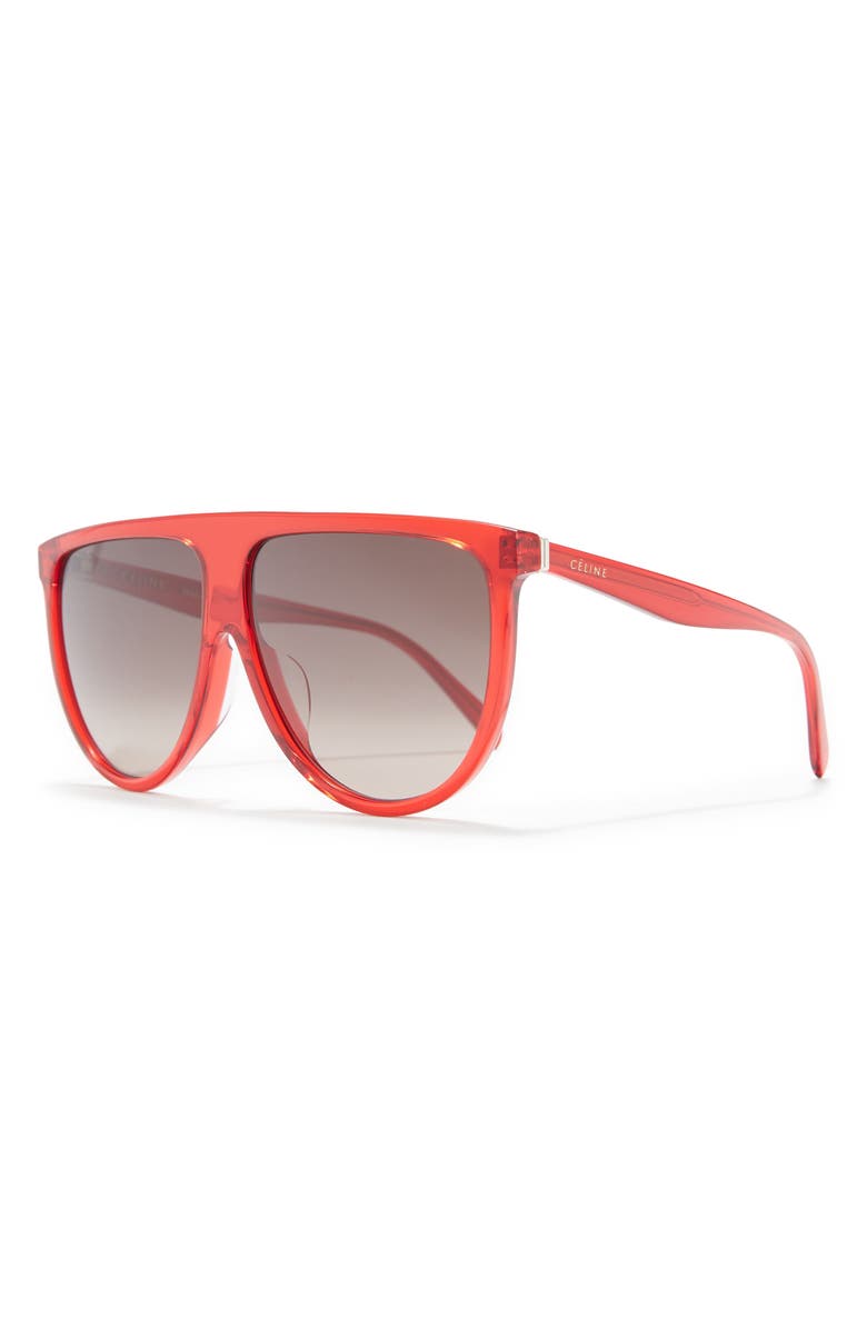 CELINE 62mm Flat Top Sunglasses, Alternate, color,