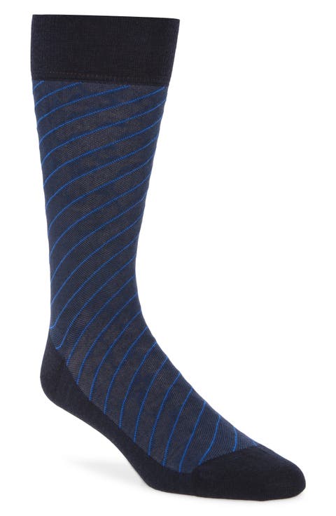 Wickham Diagonal Pattern Dress Socks
