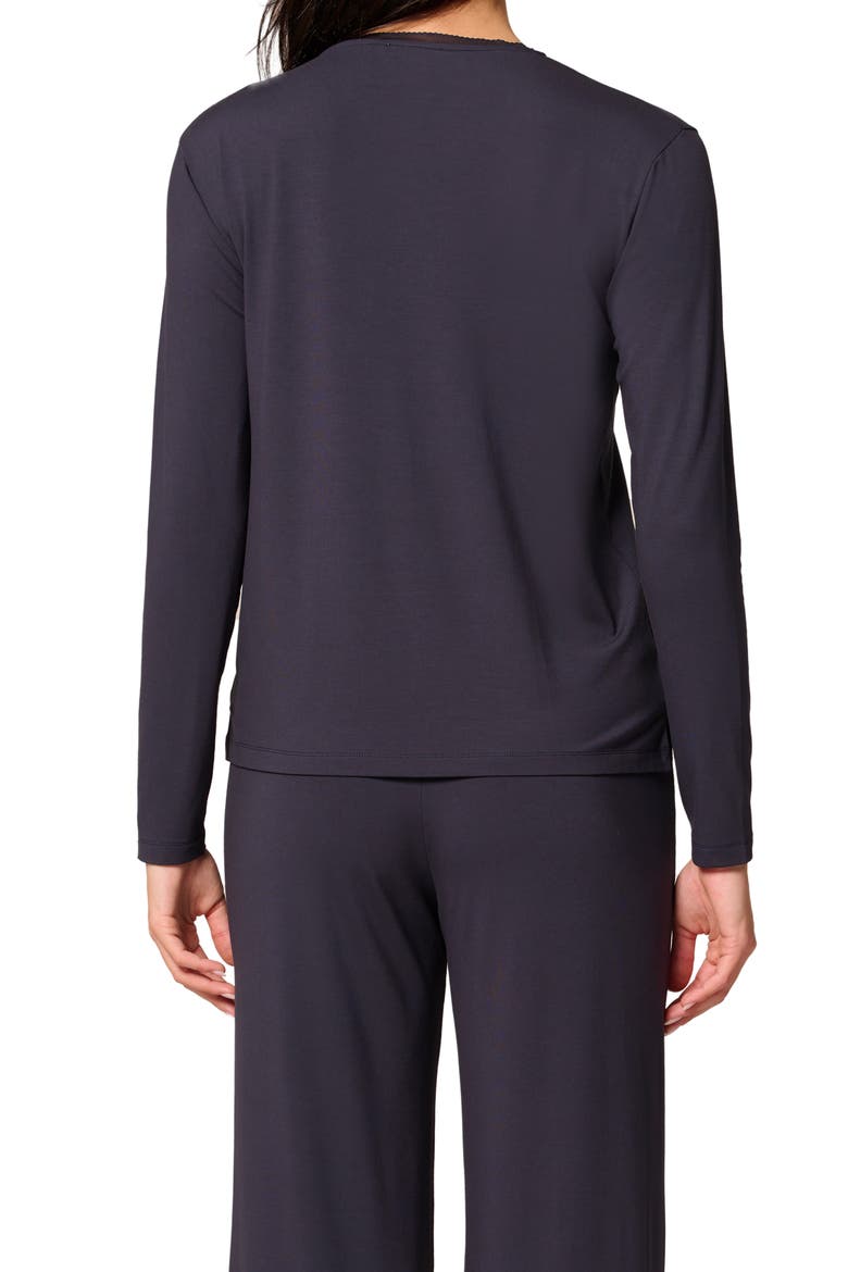 Aurore V-Neck Pajama Top, Alternate, color, FULL MOON