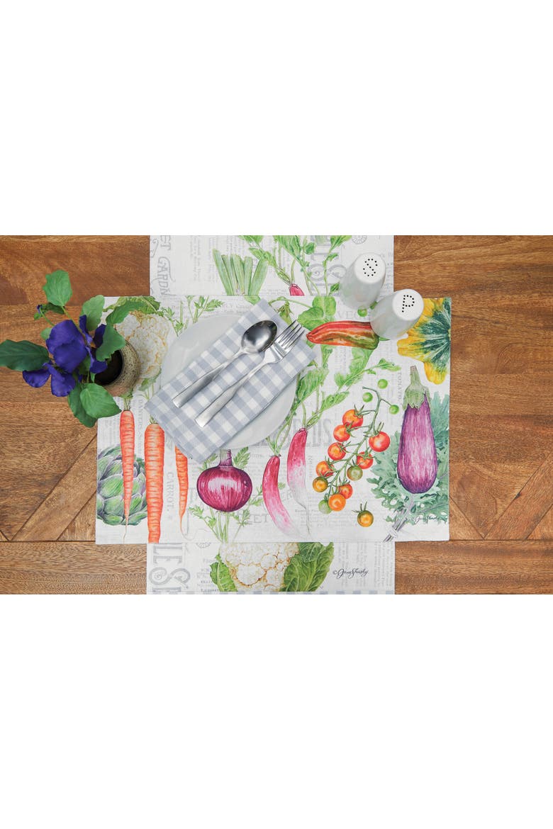 Vegetable Garden Napkin Set of 6, Alternate, color, Blue