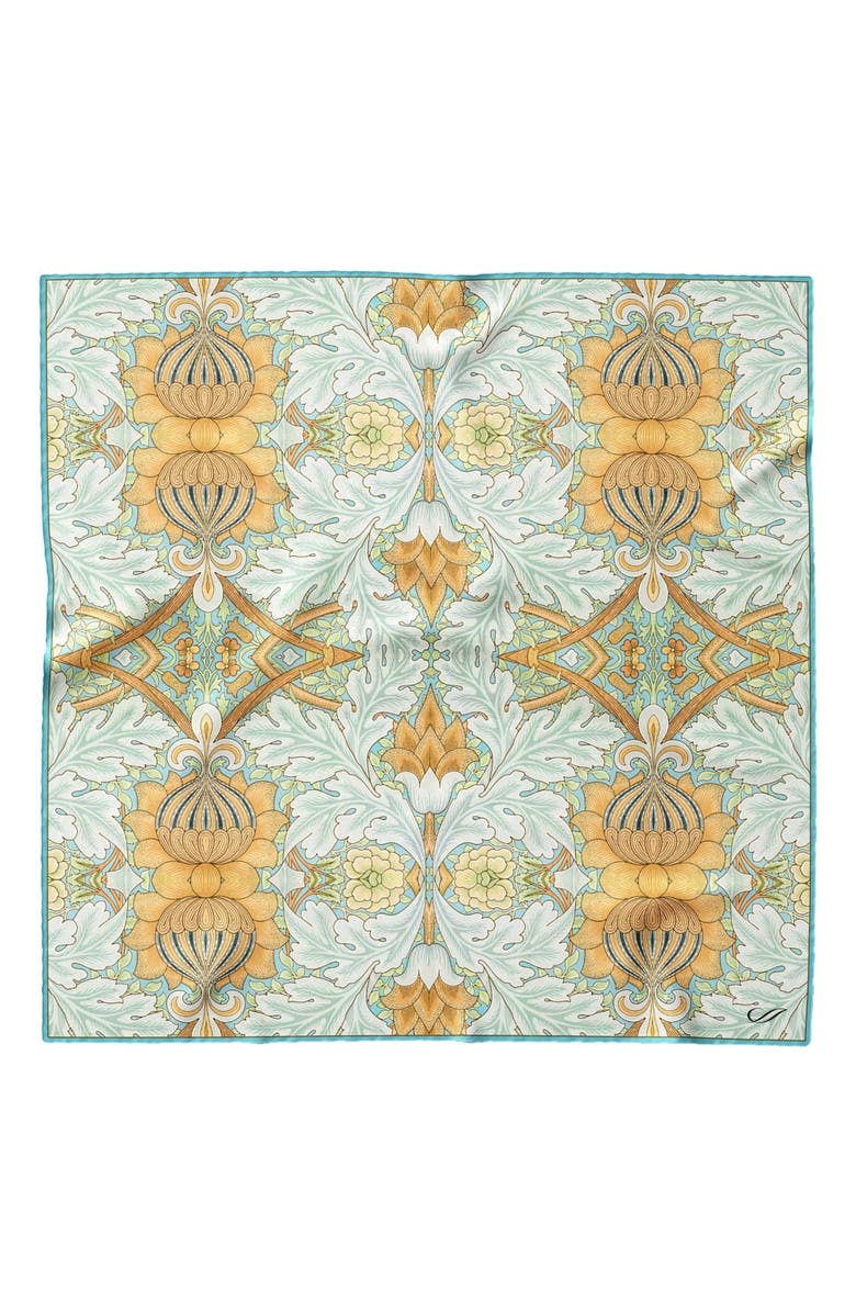 Elizabetta Londra - Silk Pocket Square for Men, Main, color, Aqua