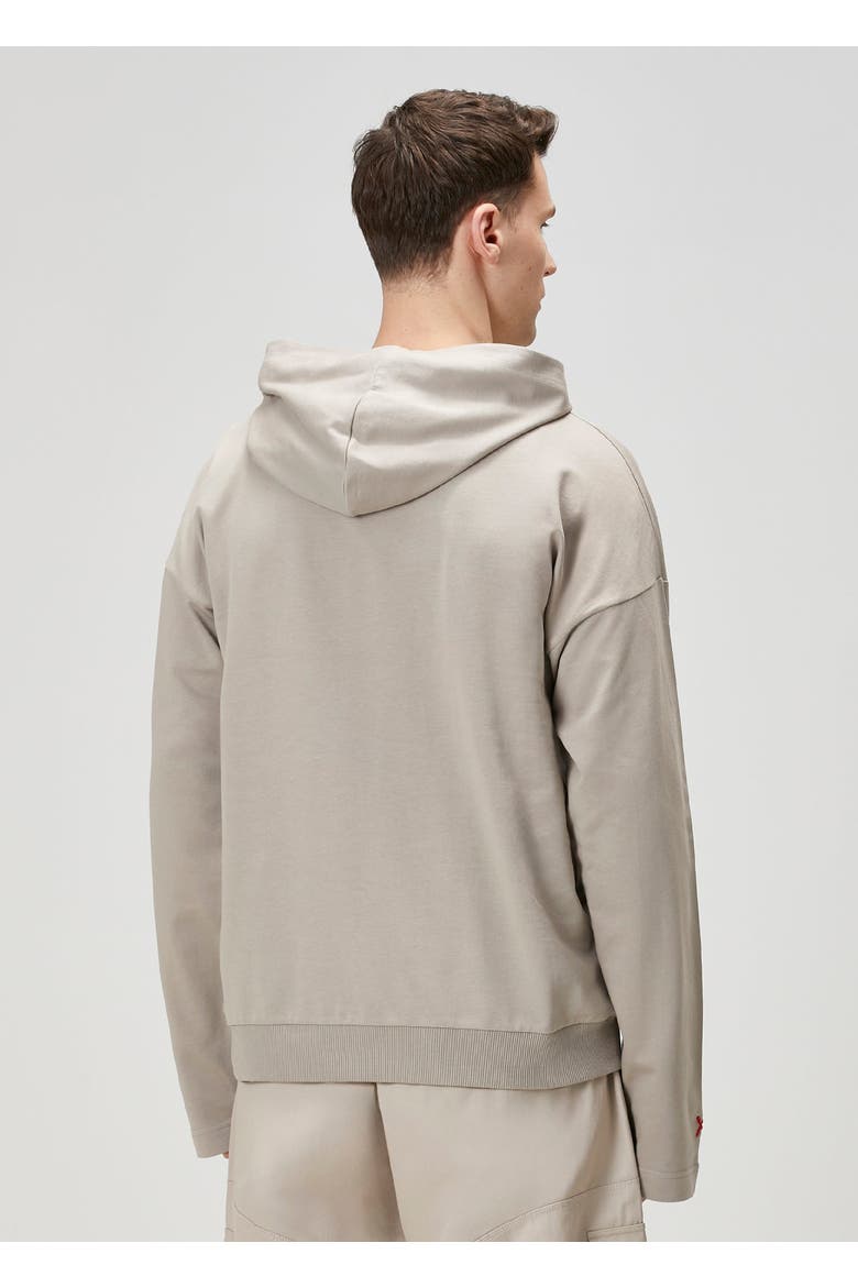 Pure Cotton Regular Fit Hoodie, Alternate, color, beige