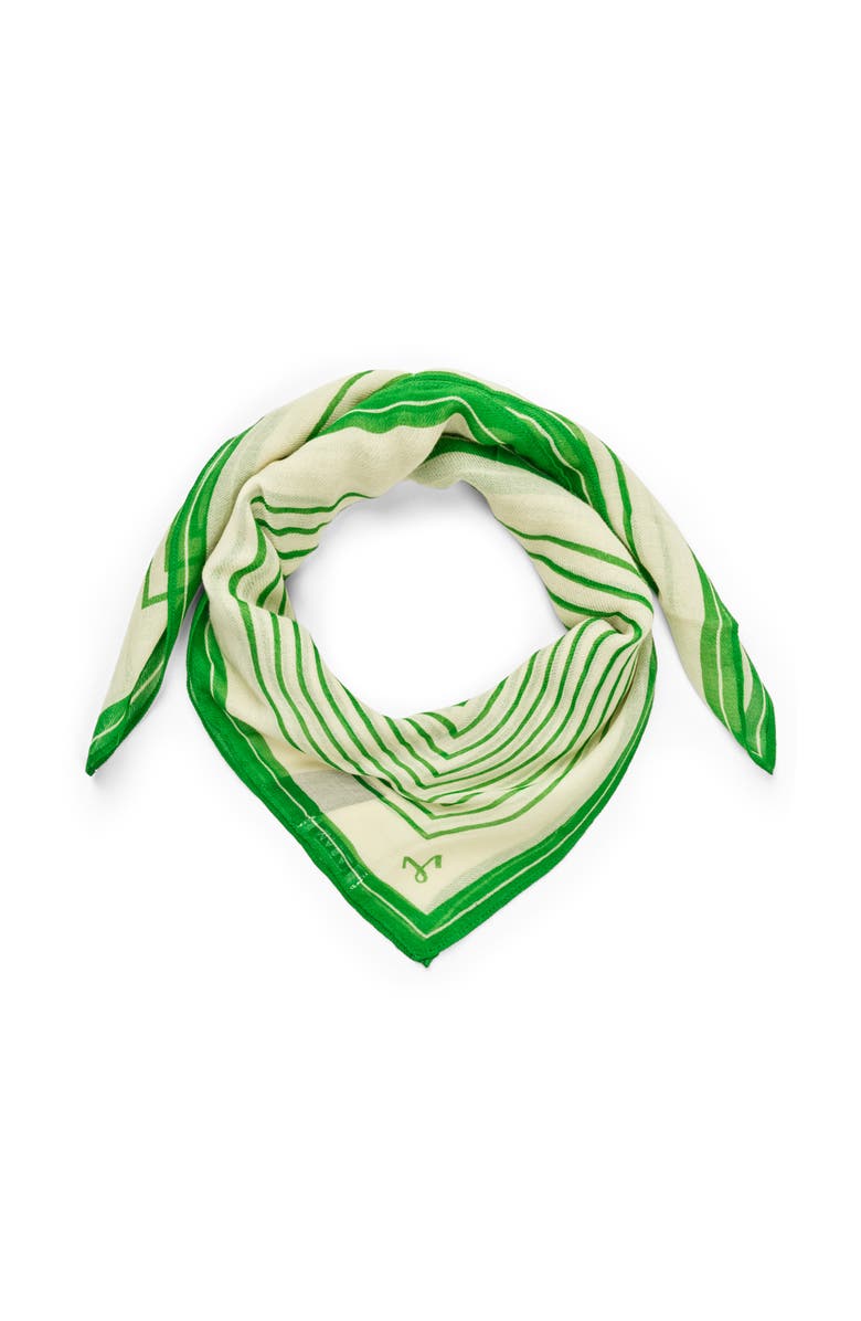 Masai Copenhagen Featherlight Striped Scarf, Alternate, color, Mint Green