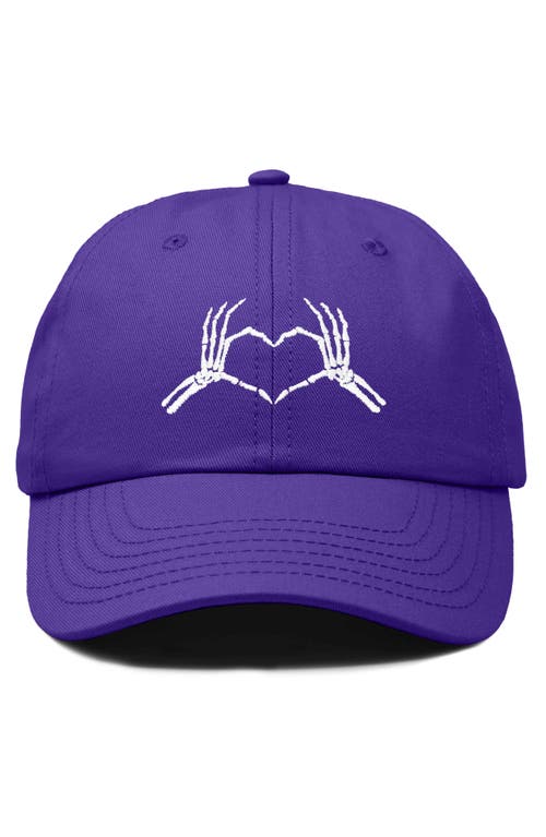 DALIX DALIX SKELETON HEART EMBROIDERED DAD HAT