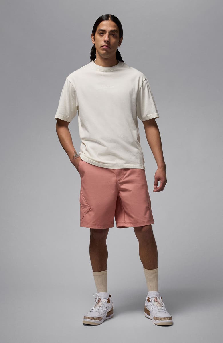 Nike Essentials Diamond Cargo Shorts, Alternate, color, Rust Pink