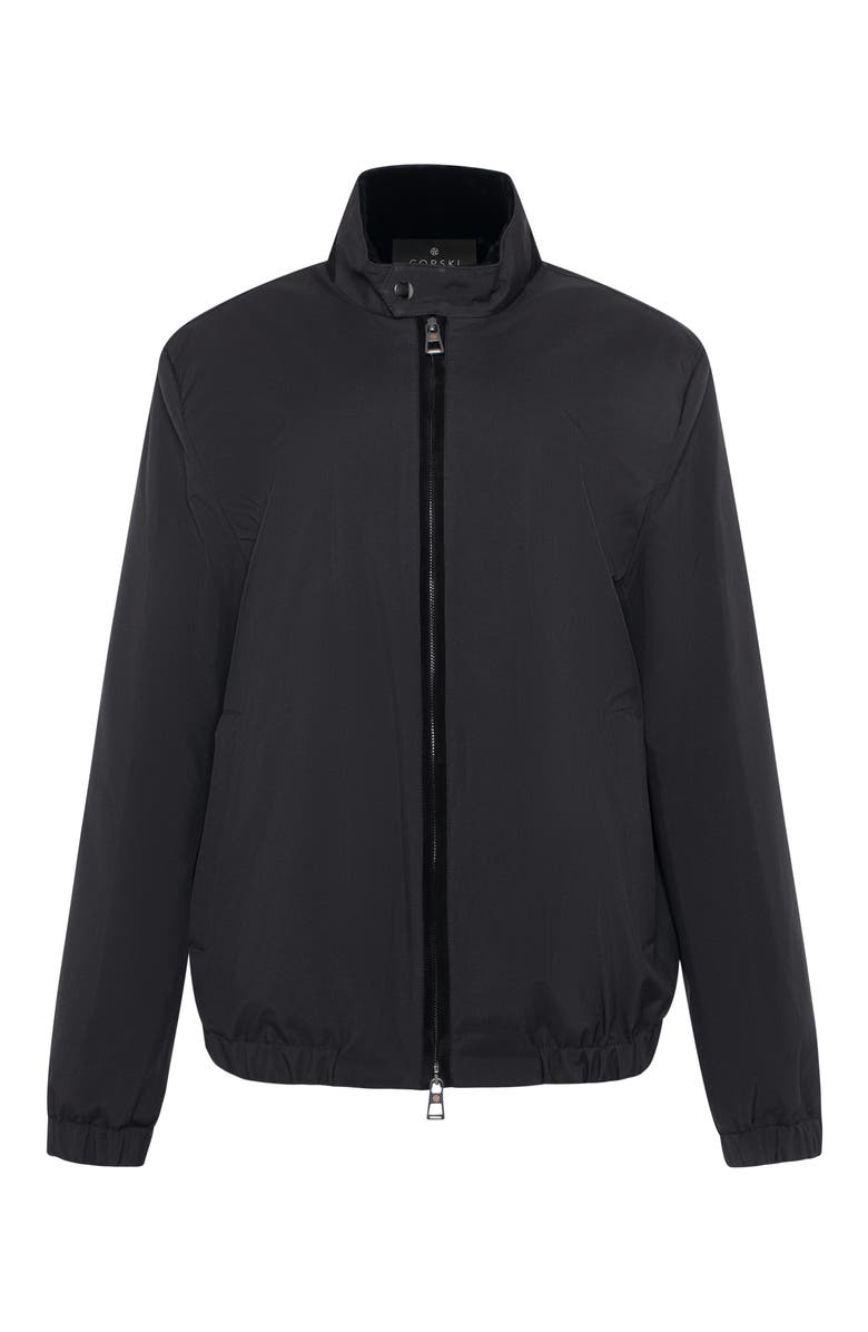 GORSKI Men's Jacket With Genuine Shearling Lining, Alternate, color, Black