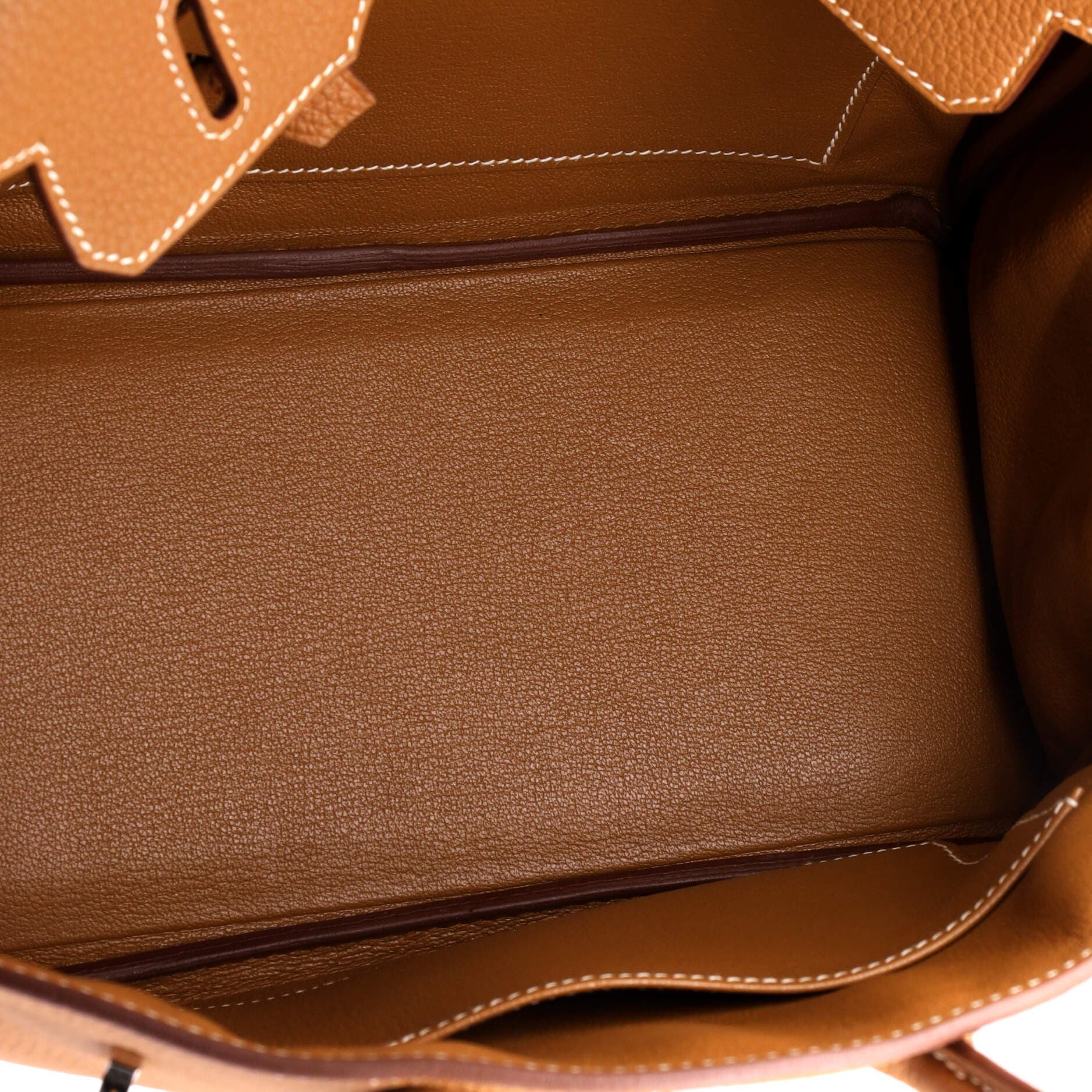 Birkin Handbag Brown Togo with Palladium Hardware 25, Alternate, color, Gold