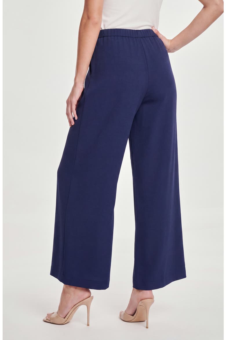 Elastic-Waisted Wide Leg Pants, Alternate, color, INDIGO NIGHT