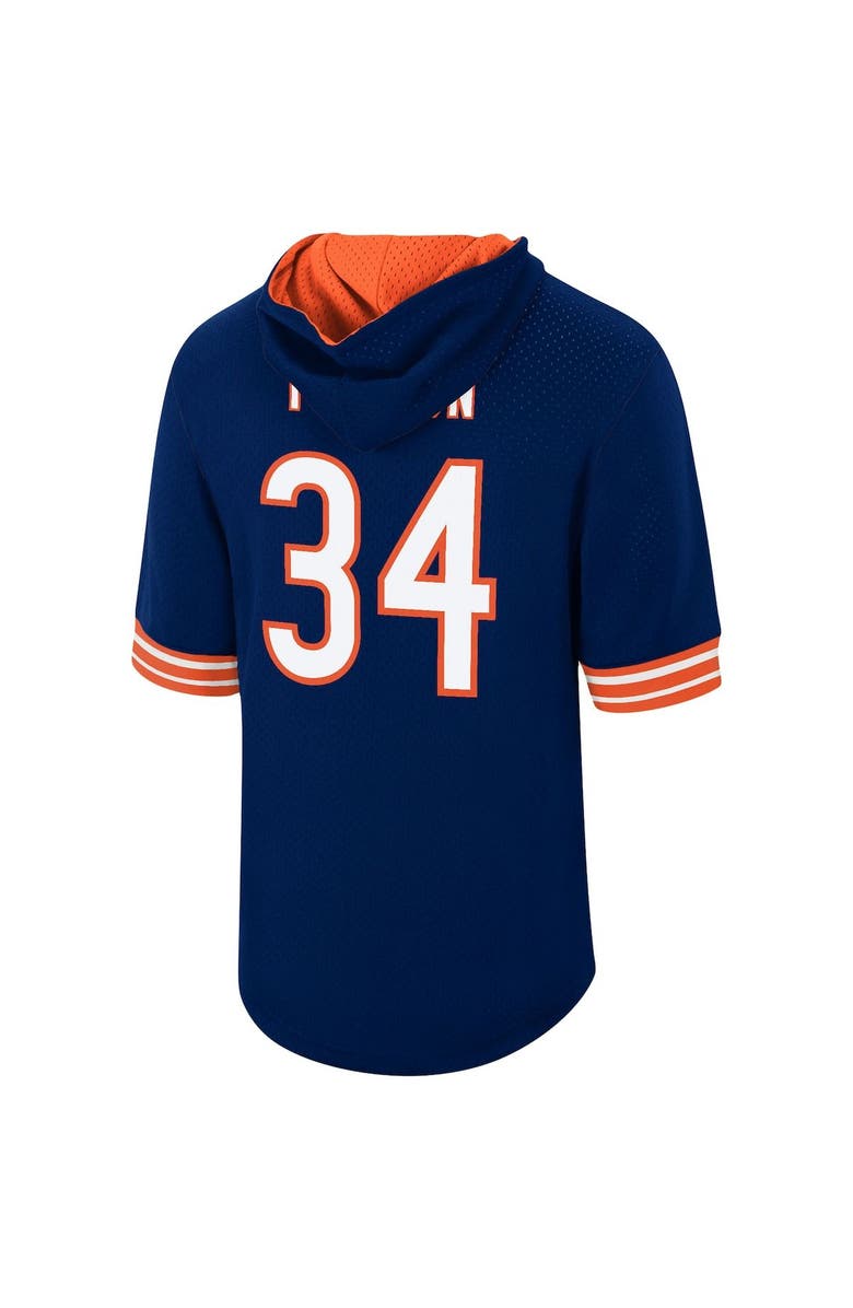 Mitchell & Ness Men's Mitchell & Ness Walter Payton Navy Chicago Bears Retired Player Mesh Name & Number Hoodie T-Shirt, Alternate, color, 