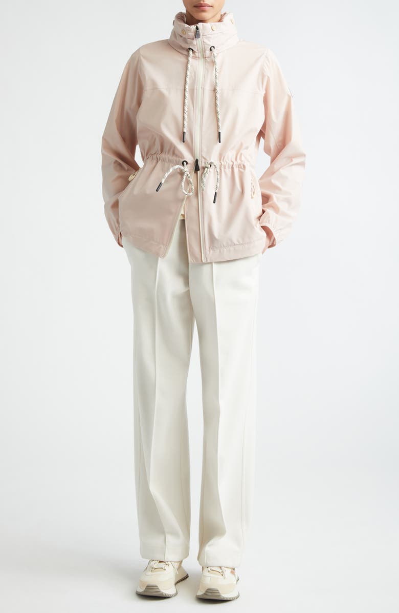 Moncler Grenoble Soulare Water Repellent Jacket with Packable Hood, Alternate, color, Rose Quicksand