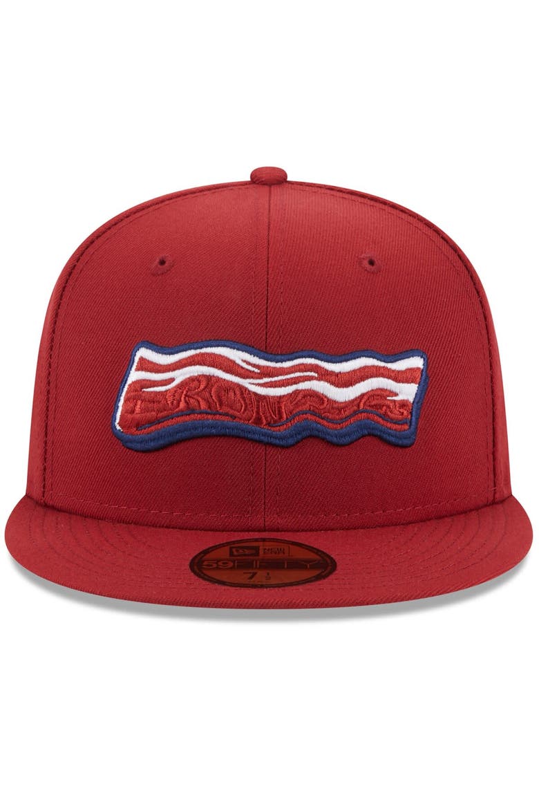 Men's New Era Red Lehigh Valley IronPigs Authentic Collection Alternate Logo 59FIFTY Fitted Hat, Alternate, color, Red