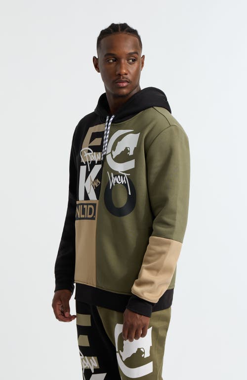 Ecko Unltd . Team Up Hoodie In Olive