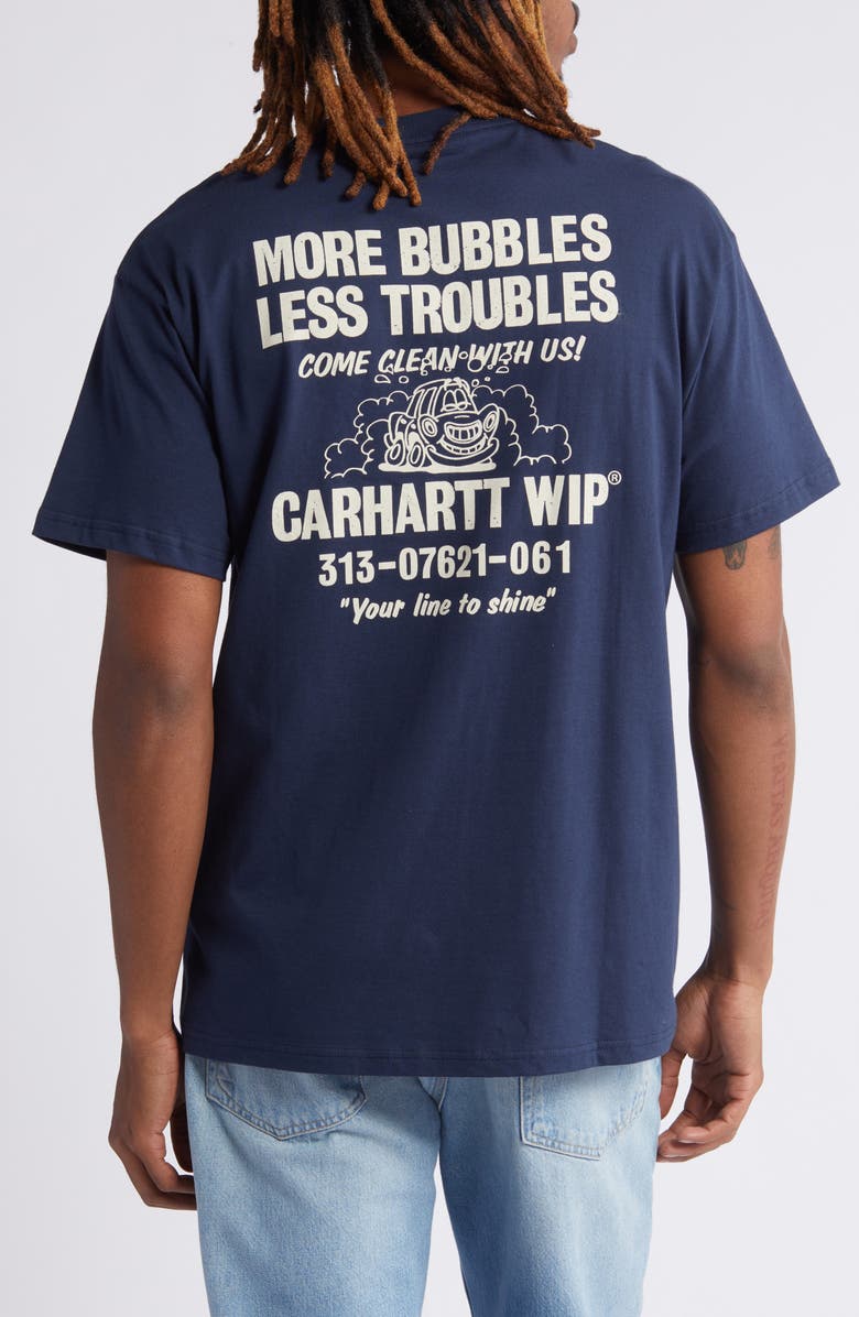 Carhartt Work In Progress Less Troubles Organic Cotton Graphic T-Shirt, Alternate, color,
