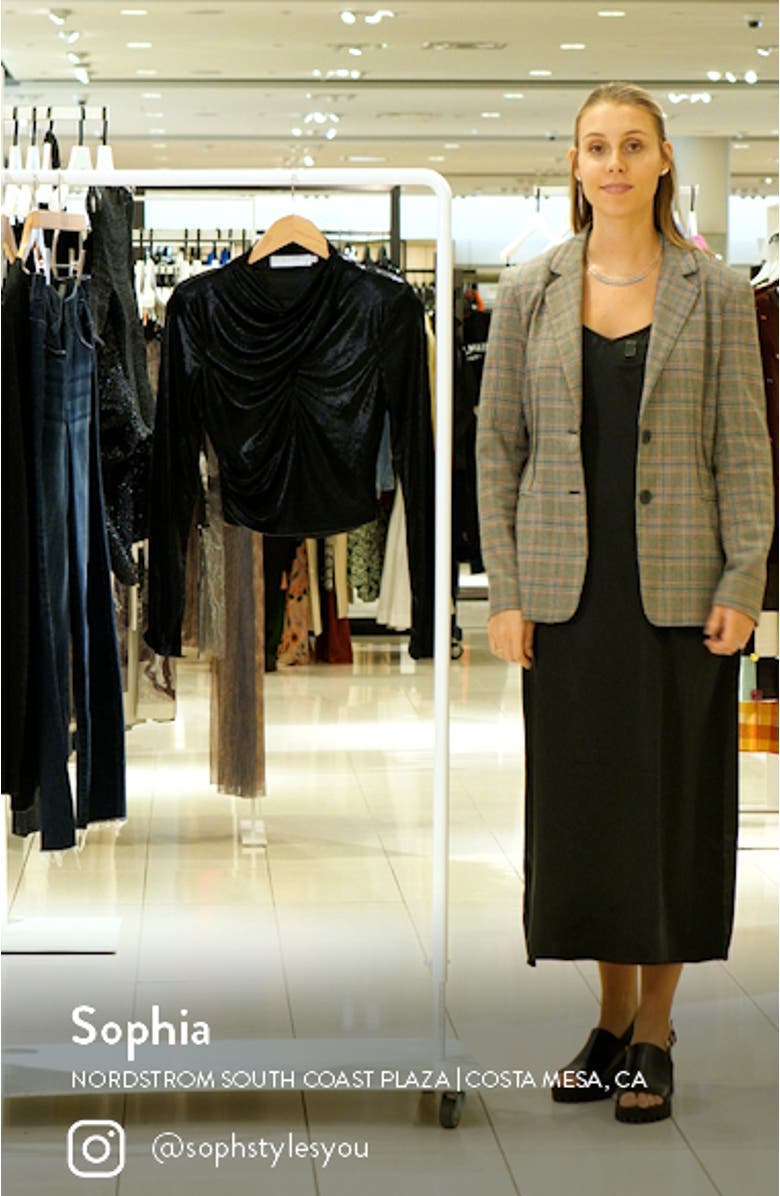 Metallic Keyhole Crossover Crop Top, sales video thumbnail