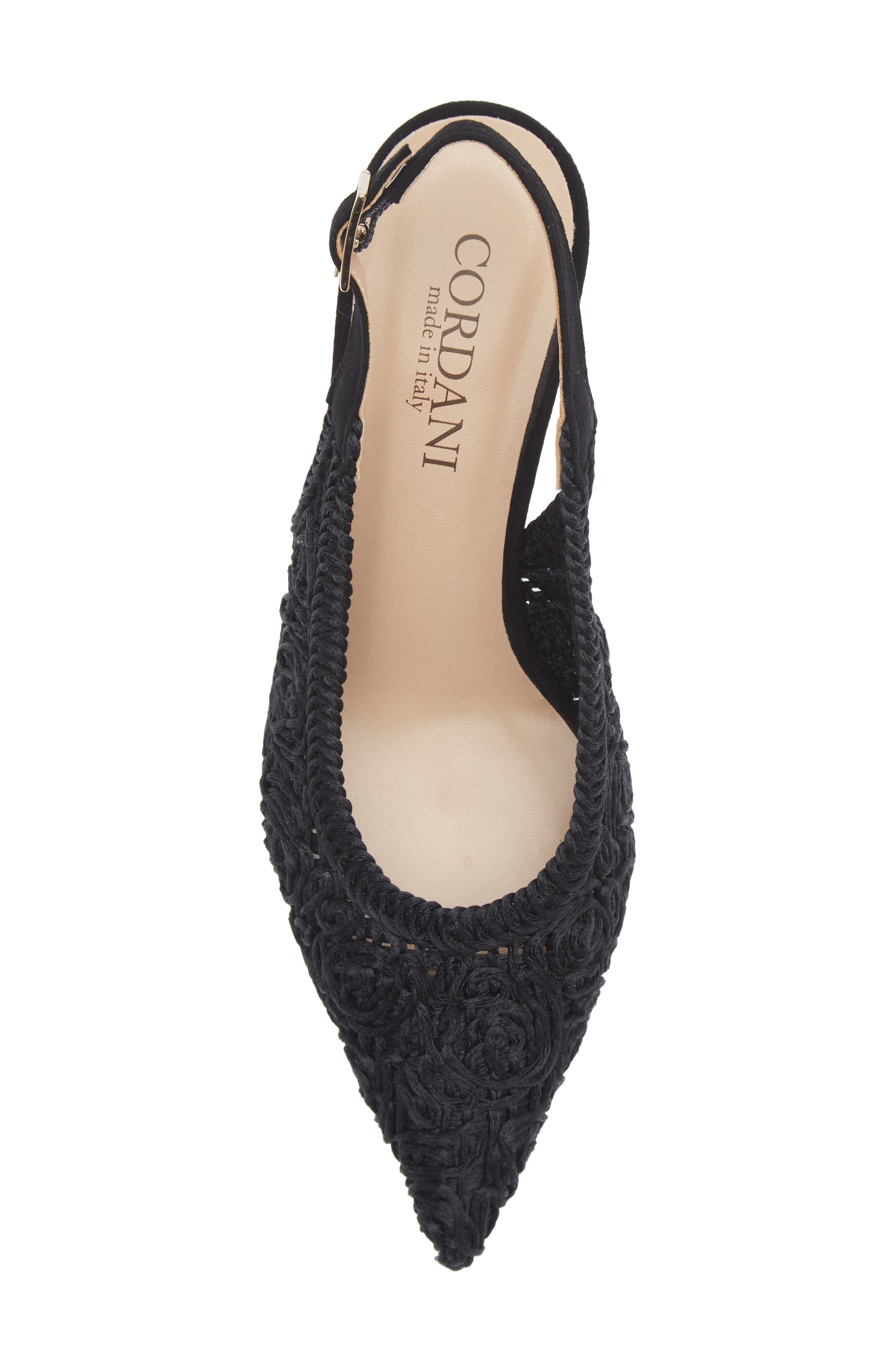 Cordani Nikole Slingback Pointed Toe Pump, Alternate, color, Black