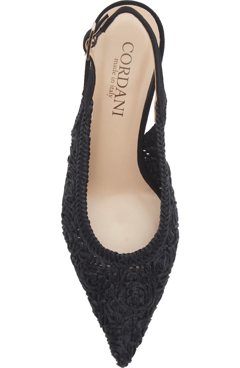 Cordani Nikole Slingback Pointed Toe Pump, Alternate, color, Black