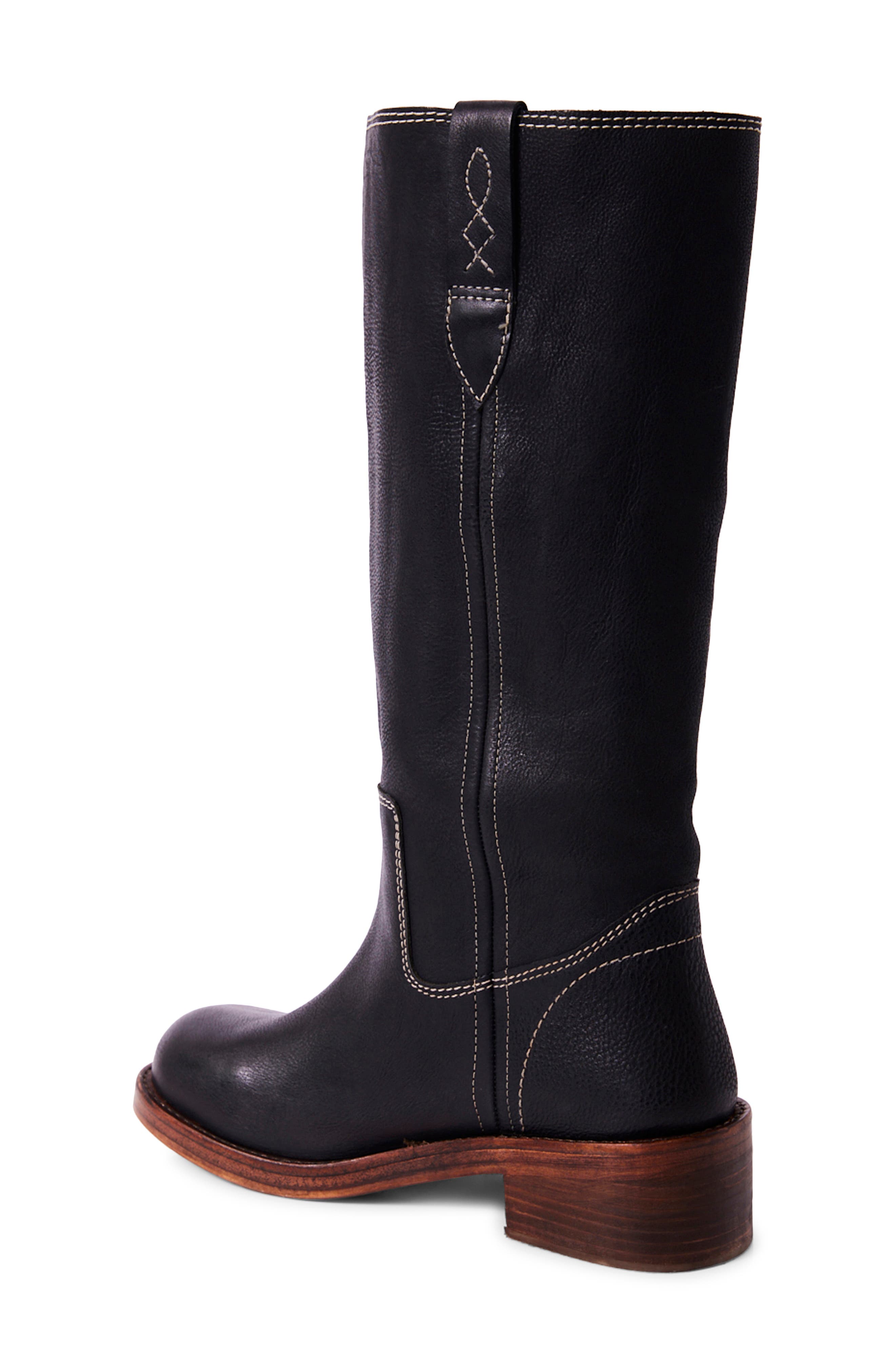 Free People Blaze Block Heel Boot, Alternate, color, Victorian Black Lear