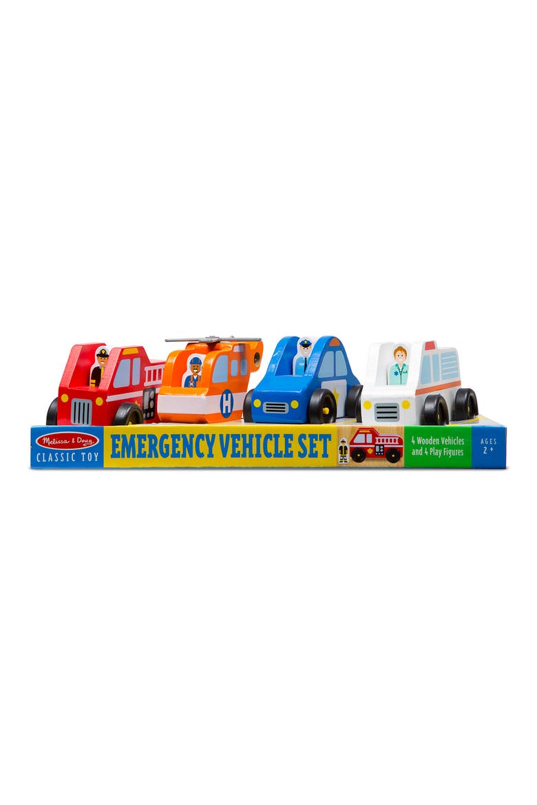 Emergency Vehicles Playset, Alternate, color, RED