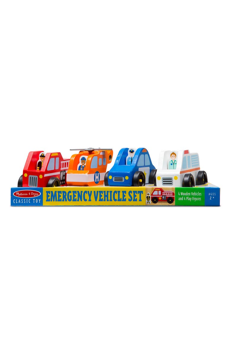 Melissa & Doug Emergency Vehicles Playset, Alternate, color, 