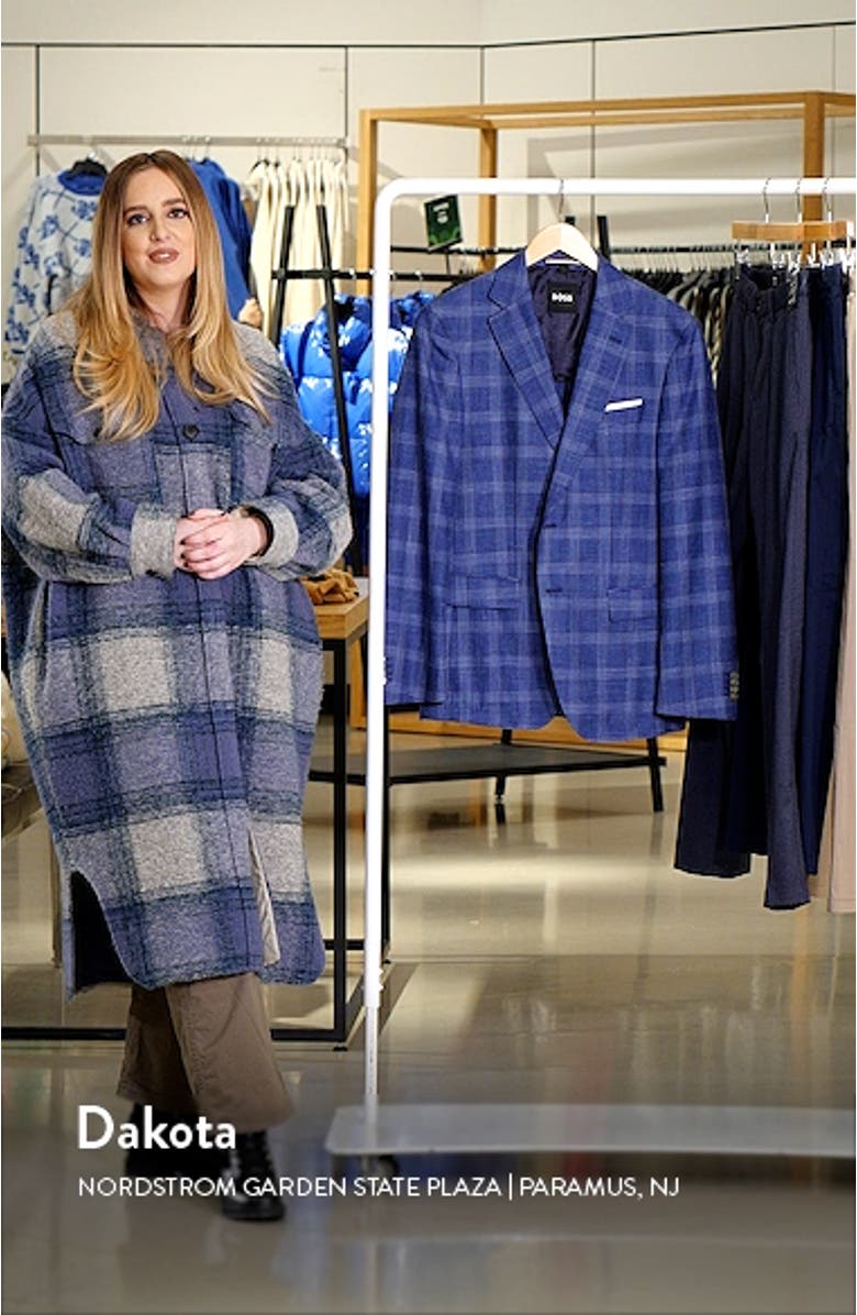 Hutson Plaid Wool & Silk Blend Sport Coat, sales video thumbnail