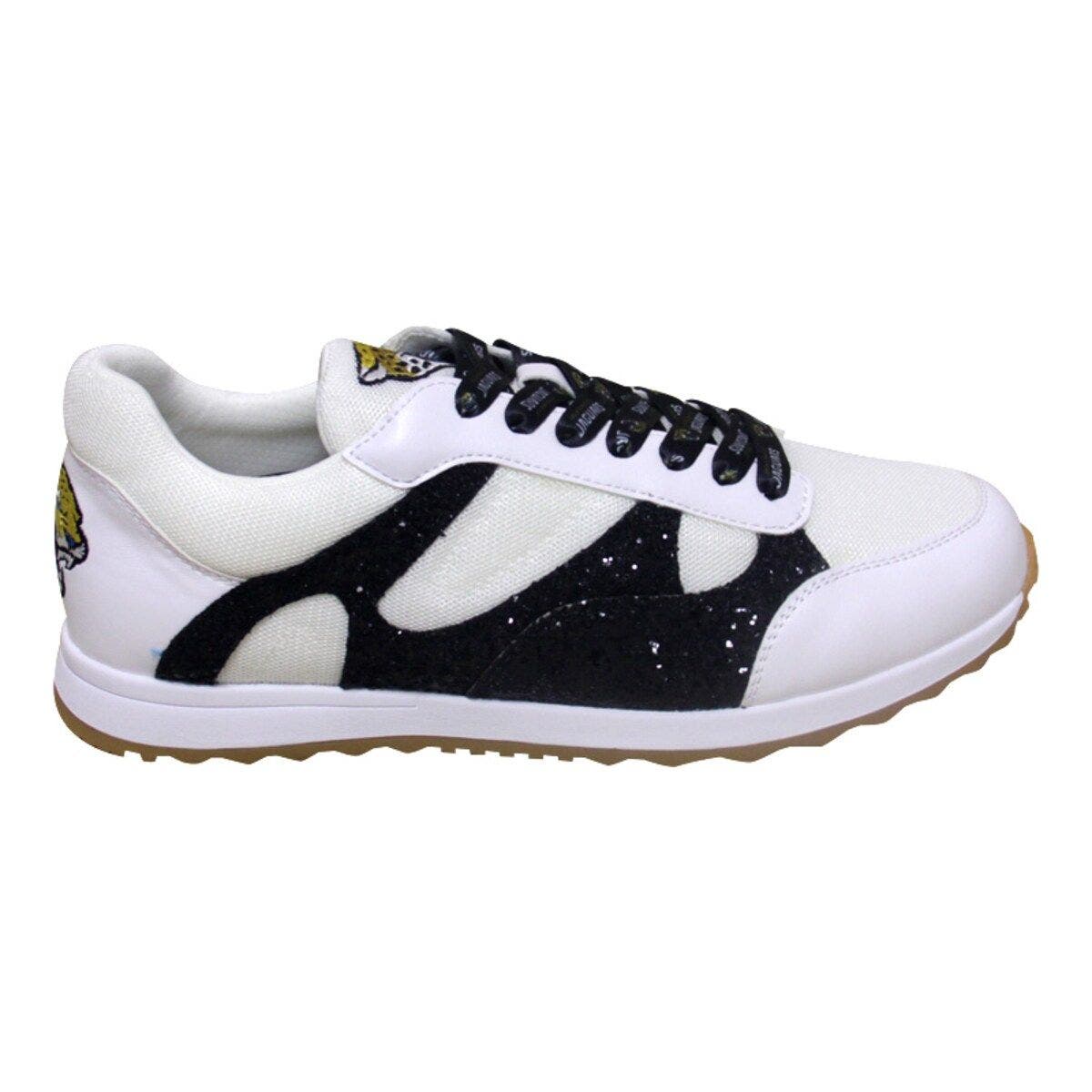CUCE Women's Cuce  White Jacksonville Jaguars Glitter Sneakers, Alternate, color, 