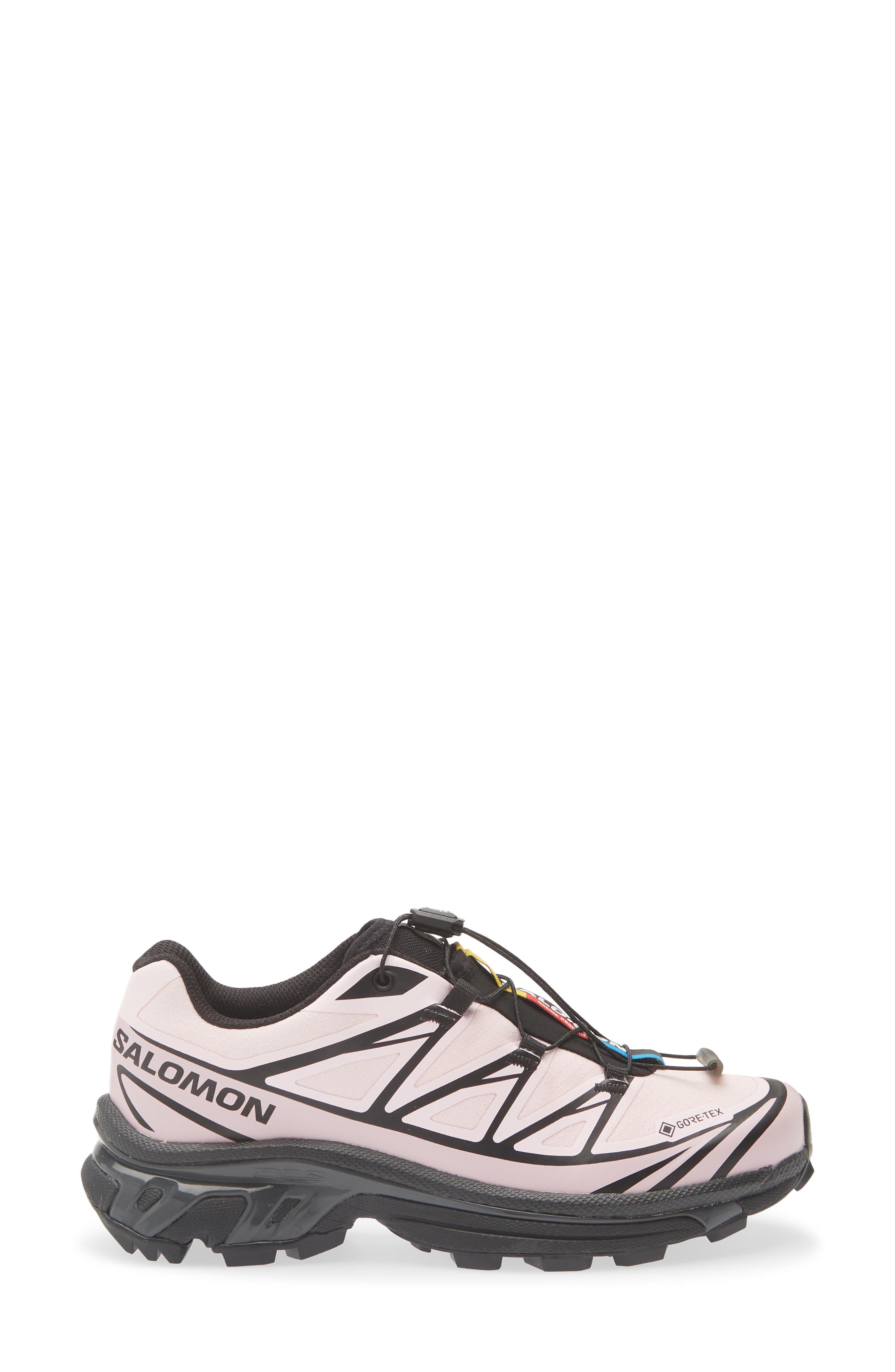 XT-6 Gore-Tex® Waterproof Sneaker, Alternate, color, BLACK/ ICY PINK/ DAWN PINK