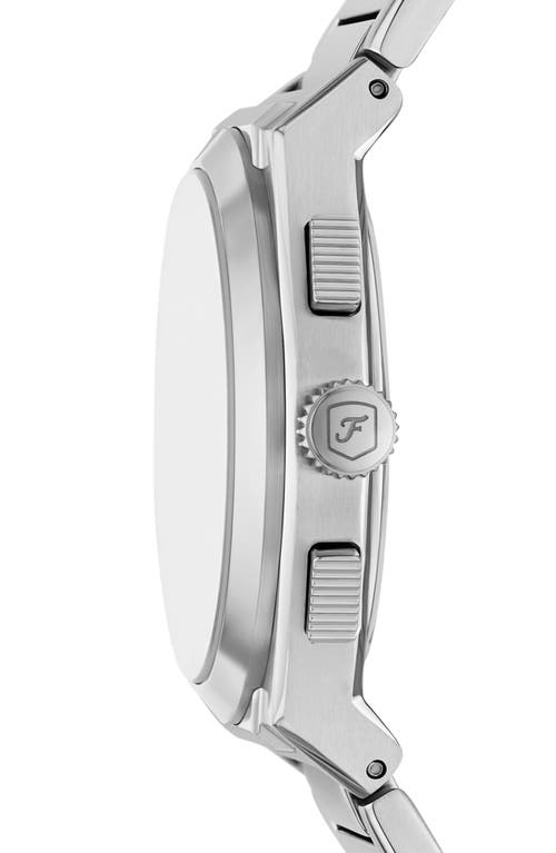 Fossil Men's Everett Chronograph Stainless Steel Watch, 44mm In Silver