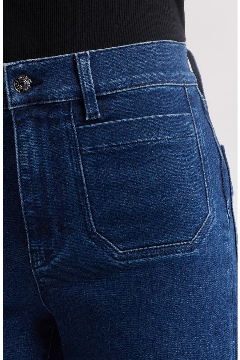 Le Slim Palazzo Patch Pocket High Waist Wide Leg Jeans, Alternate, color, LONER