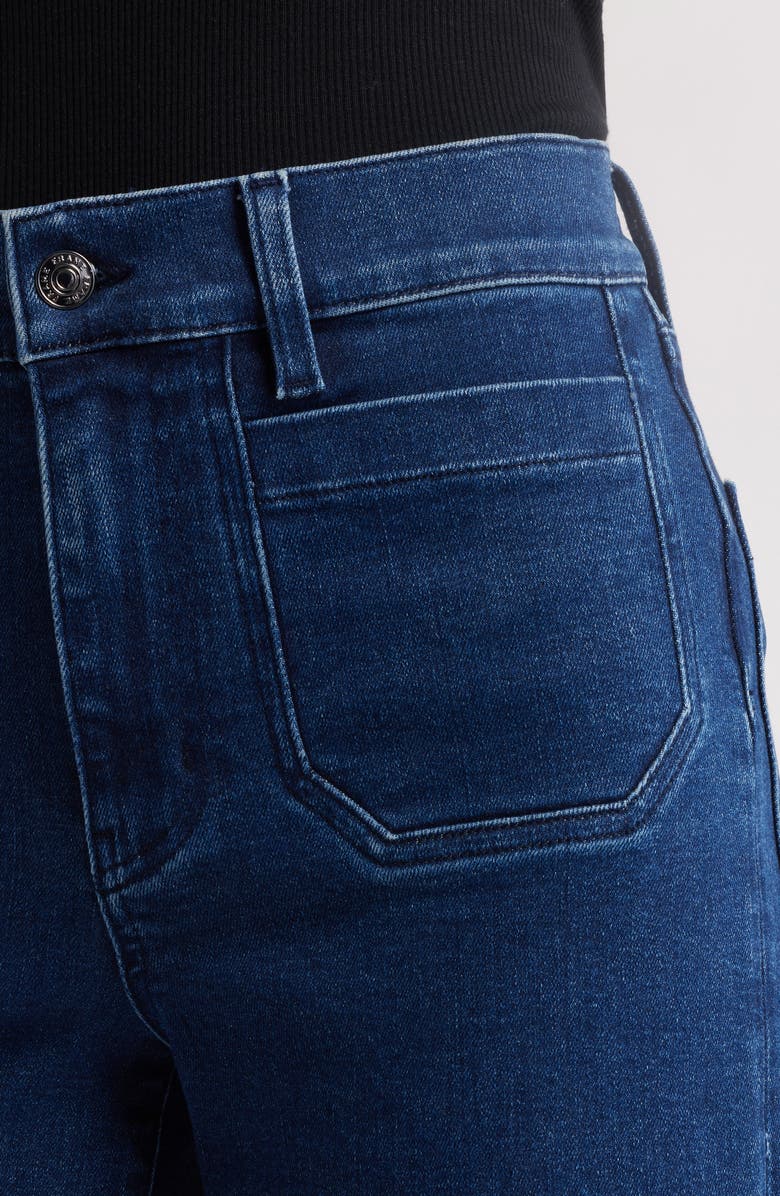 FRAME Le Slim Palazzo Patch Pocket High Waist Wide Leg Jeans, Alternate, color, Loner