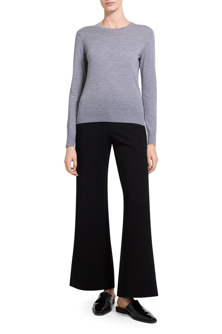Rega Merino Wool Sweater, Alternate, color, LIGHT HEATHER GREY - QLY