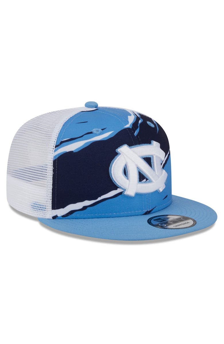 New Era Men's New Era Carolina Blue North Carolina Tar Heels Tear Trucker 9FIFTY Snapback Hat, Alternate, color, 