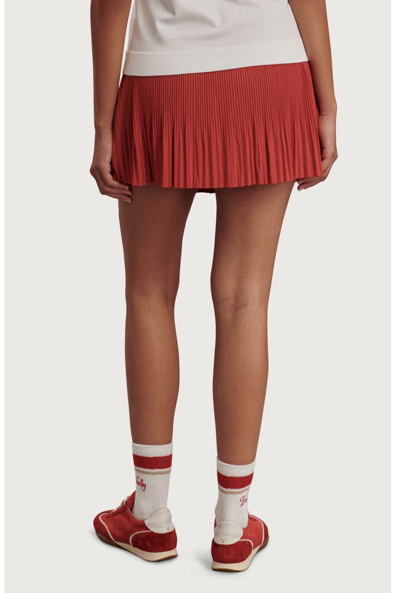 Davina Pleated High Waist Skort, Alternate, color, BAKED APPLE