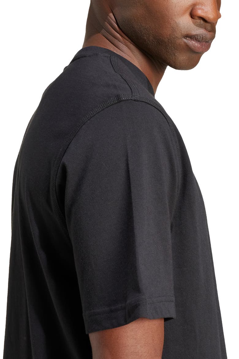 Trefoil Essentials Cotton T-Shirt, Alternate, color, BLACK