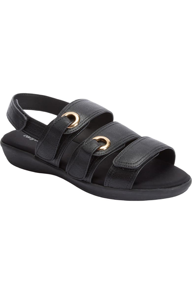 Comfortview The Winnie Orthotic Sandal, Main, color, Black