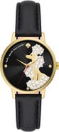 Kate Spade New York metro poodle leather strap watch, 34mm